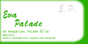 eva palade business card